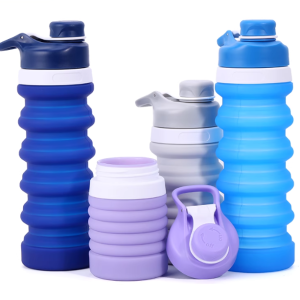 Silicone Folding Sports Water Bottle